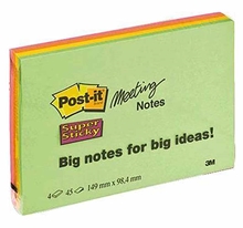 Notisblock Post-it Super Sticky Notes Mötesblock